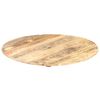 vidaXL Tabletop Natural Mango Wood Solid Mango Wood 23.6 in diameter