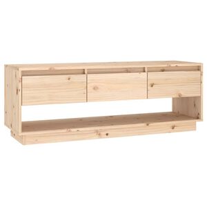 vidaXL TV Stand Pine Solid pine wood Medium TV Stand Rectangular