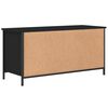 vidaXL Tv Cabinet Black Engineered wood, Iron Medium Tv Cabinet