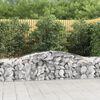 vidaXL Gabion Basket Silver Galvanized Iron Large Tough Gabion Basket