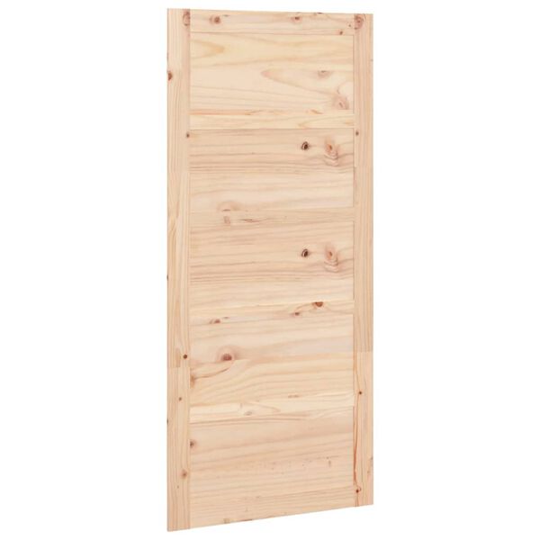 vidaXL Barn Door 35.4x0.7x80.5" Solid Wood Pine