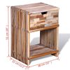 vidaXL Cabinet Various shades of teak Reclaimed teak wood Storage
