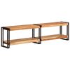 vidaXL TV Stand 63"x11.8"x15.7" Solid Wood Acacia