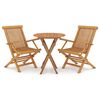 vidaXL Garden Dining Set Natural Teak