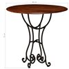 vidaXL Dining Table Set Natural Acacia Solid Acacia Wood and Steel Medium