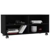 vidaXL TV Cabinet Black Engineered wood 35.4 x 13.8 x 13.8 in TV Cabinet