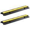 vidaXL Cable Protector Ramps 2 pcs 1 Channel Rubber 39.4 "