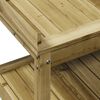 vidaXL Potting Table Natural Pine Treated Pine Wood Medium Potting Table
