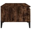 vidaXL Coffee Table Smoked Oak Engineered wood, metal
