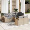 vidaXL Garden Sofa Set Beige