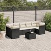 vidaXL Garden Sofa Set Black