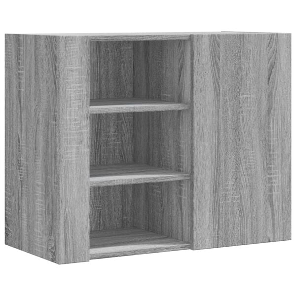 vidaXL Wall Cabinet Gray Sonoma Engineered Wood Medium Wall Cabinet