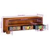 vidaXL TV Cabinet Multicolor Solid Acacia Wood TV Cabinet Rectangular