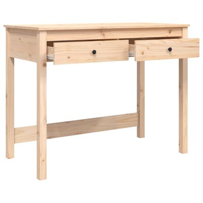 vidaXL Desk with Drawers 39.4"x19.7"x30.7" Solid Wood Pine