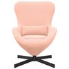 vidaXL Egg Chair Pink 24.80 x 28.74 x 35.43 in Fabric