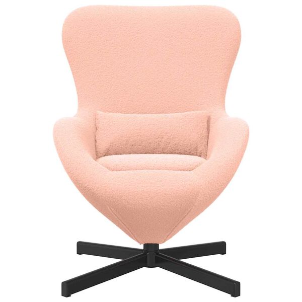vidaXL Egg Chair Pink 24.80 x 28.74 x 35.43 in Fabric