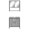vidaXL Bathroom Furniture Set Grey sonoma
