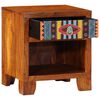 vidaXL Bedside Cabinet Honey brown Solid Acacia wood Small
