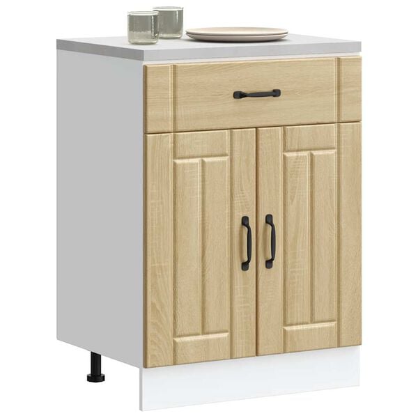 vidaXL Kitchen Base Cabinet Sonoma oak Engineered wood