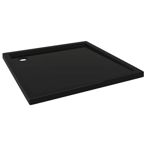 vidaXL Square ABS Shower Base Tray Black 31.5"x31.5"