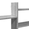 vidaXL Wall Shelf Grey Sonoma 65.9x7.1x26.8" Engineered Wood