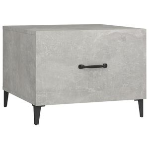 vidaXL Coffee Table Concrete Grey Engineered Wood, Metal