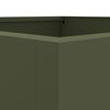 vidaXL Planter Olive green Cold-rolled steel Medium Durable Planter