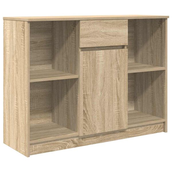 vidaXL Sideboard Sonoma Oak Engineered Wood 39.8 x 13.8 x 29.9 in