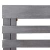 vidaXL Corner Bench Gray Solid acacia wood with a gray wash finish Medium