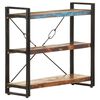 vidaXL Bookcase Mixed Color Solid Reclaimed Wood Medium Industrial