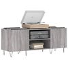 vidaXL Record Cabinet Grey Sonoma Engineered wood, Iron Medium