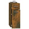 vidaXL Apothecary Cabinet Smoked Oak Engineered Wood Medium