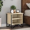 vidaXL Bedside Cabinet Set of 2 Sonoma oak Engineered wood, metal