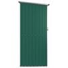 vidaXL Garden Shed Green Galvanized steel, plastic 46.7x38.2x82.5 in