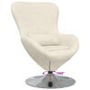 vidaXL Egg Chair Cream 24.80 x 28.74 x 35.43 in Velvet