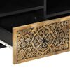 vidaXL TV Cabinet Solid mango wood color with iron legs