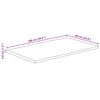 vidaXL Table Top Natural wood Solid Mango Wood Large Table Top