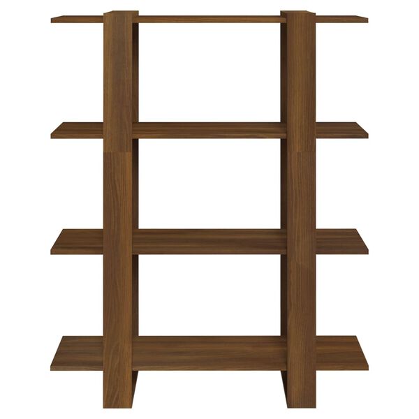 vidaXL Book Cabinet Brown Oak Engineered wood Medium Book Cabinet