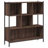 vidaXL Bookcase Brown oak Engineered wood Medium-Large Bookcase