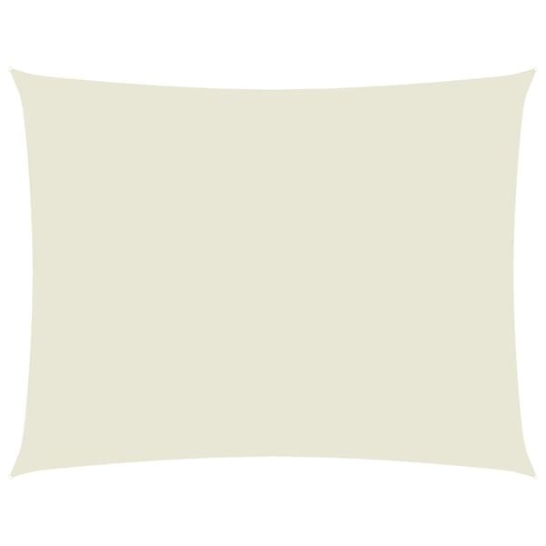 vidaXL Sunshade Sail Oxford Fabric Rectangular 11.5x14.8' Cream