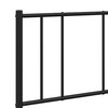 vidaXL Bed Frame Black Powder-coated steel Full Bed Frame Rectangular