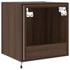 vidaXL TV Wall Cabinet Set of 2 Brown Oak Engineered wood Medium