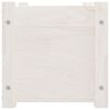 vidaXL Garden Planter Set of 2 White Solid pinewood Medium Durable