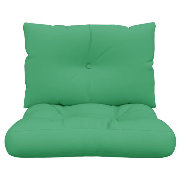 vidaXL Pallet Cushion Green 100% polyester Water-resistant materials