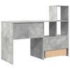 vidaXL Desk Concrete Grey 51.77 x 19.69 x 41.93 in Engineered Wood
