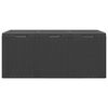 vidaXL Storage Box Black Polypropylene with rattan look Medium