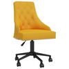 vidaXL Swivel Dining Chairs 2 pcs Yellow Velvet
