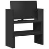 vidaXL Desk Organiser Adjustable Black 15.7x6.7x16.1" Engineered Wood