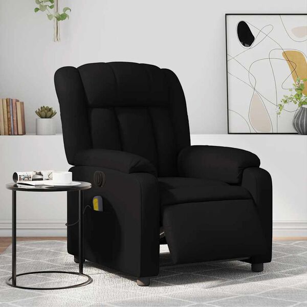 vidaXL Electric Massage Recliner Chair Black