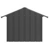 vidaXL Dog House Anthracite Galvanized steel Medium Durable